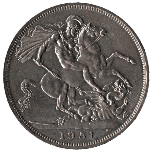 1951 festival britain crown - of,