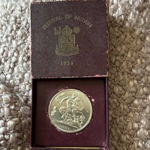 Festival britain 1951 coin - festival, of