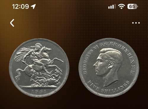 1951 crown coin - crown, 5
