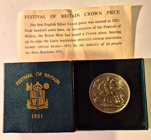 1951 festival britain crown - 1951, of